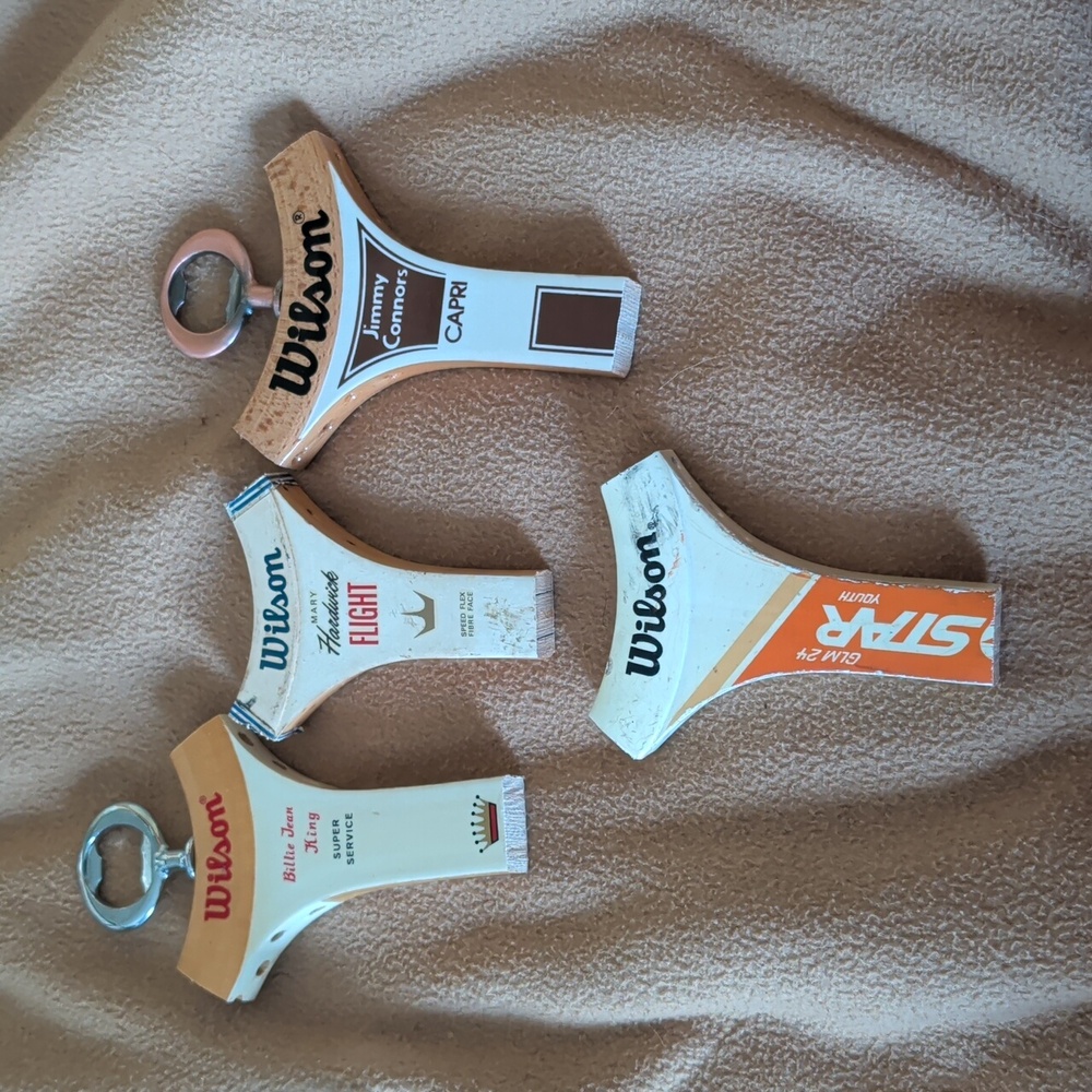 Vintage Wooden Tennis Racket Bottle Opener - Picture 3 of 3